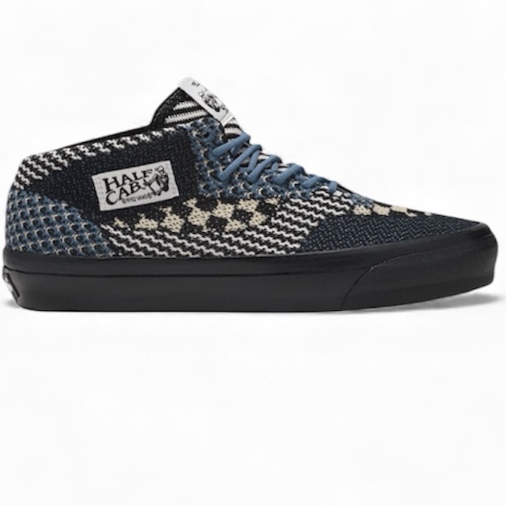 VansOTW Half Cab Reissue 33 'Black Engineered Knit Sneakers SZ 7.5 Men & 9 Women
